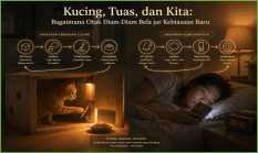 Kucing, Tuas, dan Kita: Bagaimana Otak Diam-Diam Belajar Kebiasaan Baru